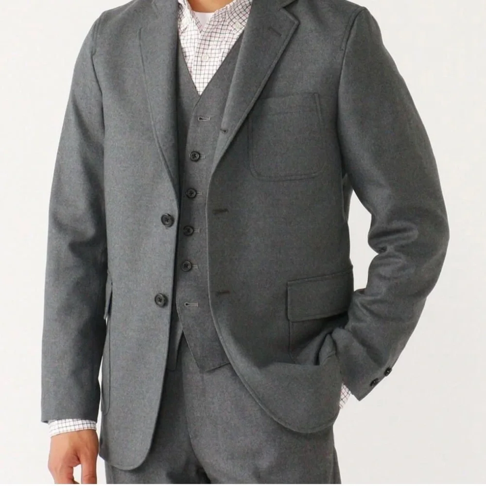 BEAMS PLUS Wool-Blend Flannel‎ Blazer